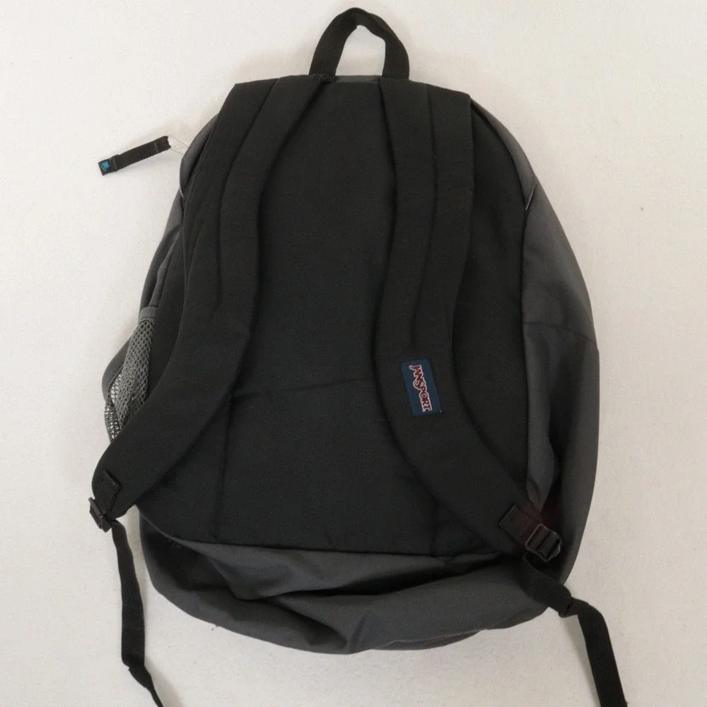 JanSport Backpack Big Student Grey Laptop School Bag Y2K Streetwear Vintage